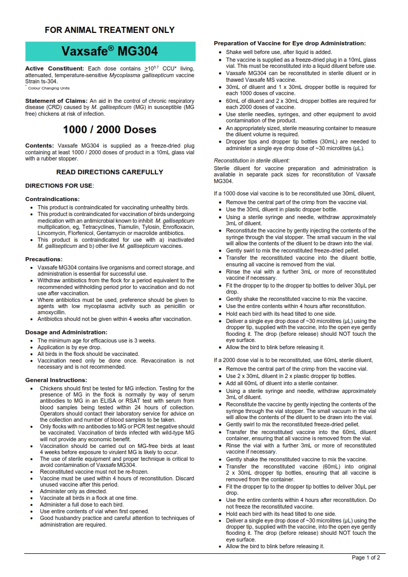 Download MG304 Leaflet